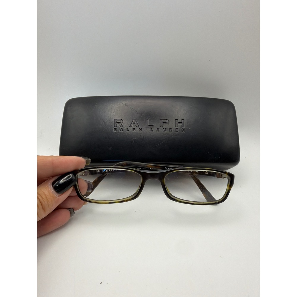 Ralph Lauren RL 6071-B Tortoise Shell Rectangular Eyeglasses Frames Italy 51-16
